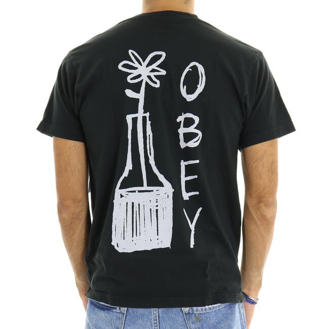T-SHIRT FLOWER DOODLE OBEY - Mad Fashion | img vers.650x/
